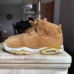 Nike Air Jordan 6 Retro Wheat 384664-705 Youth Sneakers